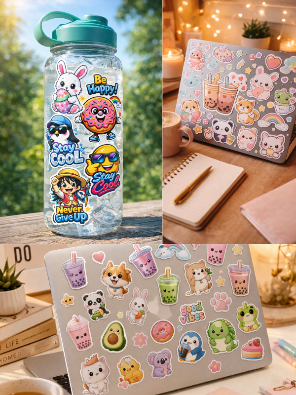 Kawaii Cute Stickers Pack – 100+ Adorable Vinyl Stickers