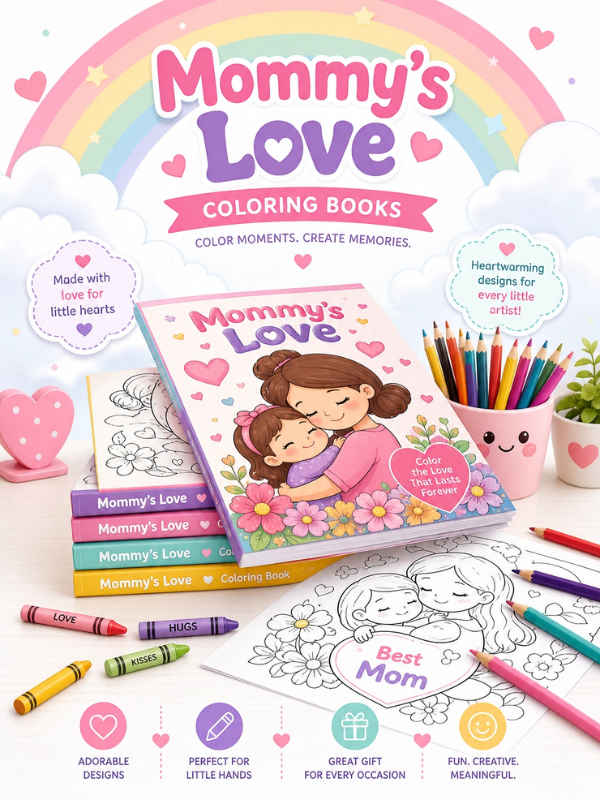Mother’s Day Coloring Book for Kids & Families